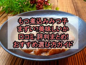 もつ煮込みみつ子まずい?美味しいか口コミ･評判まとめ!おすすめ選び方ガイド