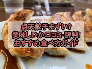 点天餃子まずい?美味しいか口コミ･評判まとめ!おすすめ食べ方ガイド