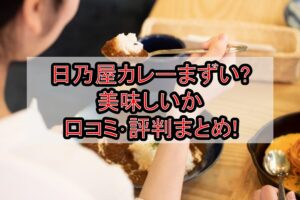 日乃屋カレーまずい?美味しいか口コミ･評判まとめ!