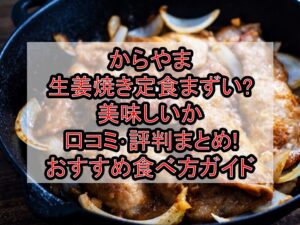 からやま生姜焼き定食まずい?美味しいか口コミ･評判まとめ!おすすめ食べ方ガイド